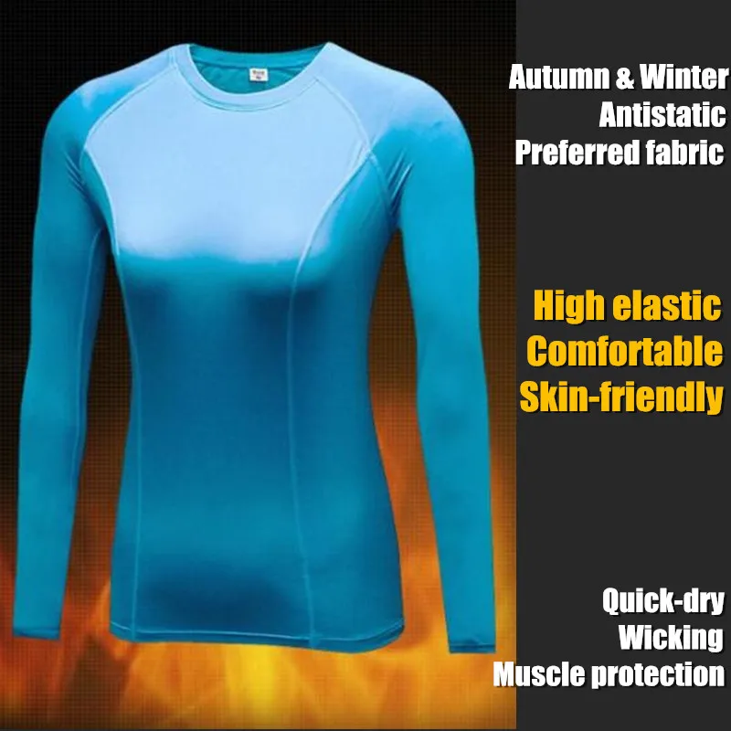 Утягивающие спортивные футболки с длинными рукавами для женщин и девочек, быстросохнущие эластичные зимние топы для йоги и бархатного термобелья