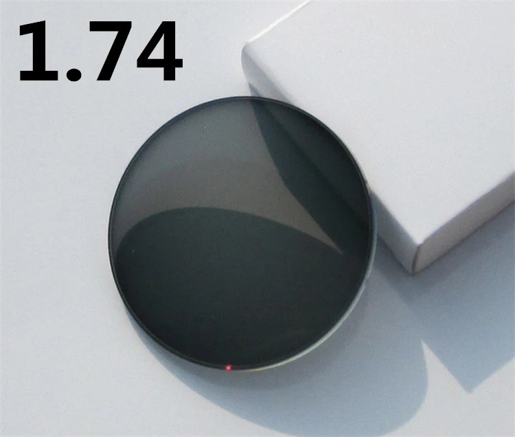 Ophthalmic Lenses Photochromic Grey Color 1.74 High Index Thin Optical