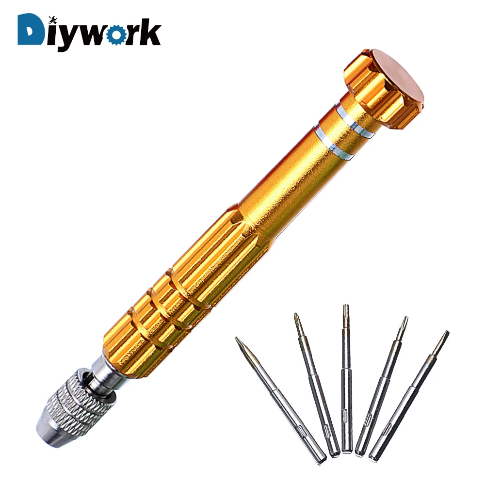 

DIYWORK 5 in 1 Pen Style Mobile Phone Repair Tool Kit Screwdrivers Cell Phone Opening Tools Set DIY Mobile Phone Accessories