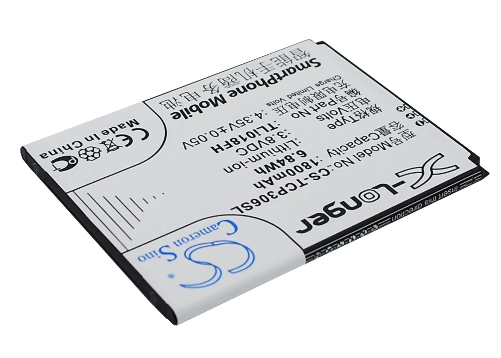 Кэмерон Sino 1800mAh батарея TLi018FH для TCL J706T, P306C, P306W