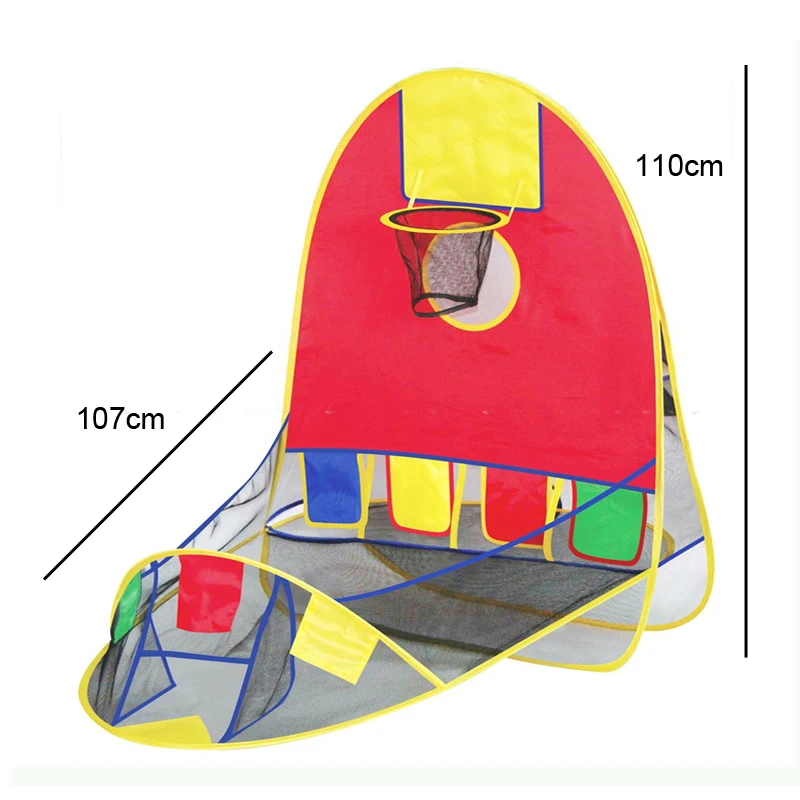 Палатка для стрельбы складной всплывающий спортивный баскетбольный игровой домик с 4 шариками океана Портативный Крытый Открытый игральные игрушки для детей