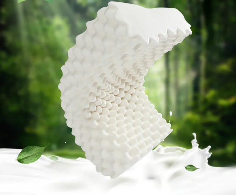 

WINLIFE Bed Pillow Natural Latex Cervical Pillow Neck Protection Sleeping Pillow Orthopedic Pillow with Pillowcase