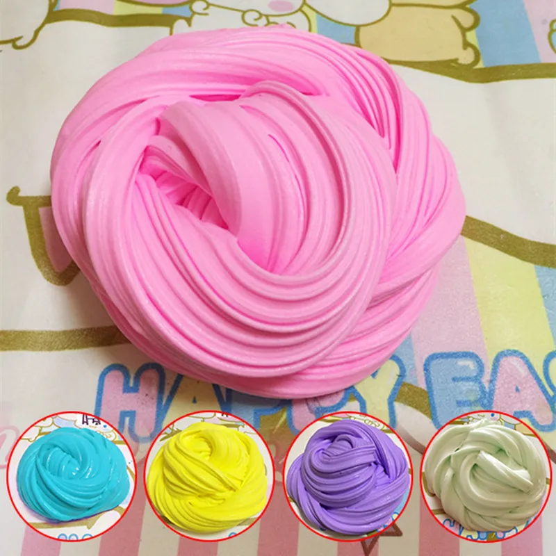Fluffy Floam Slime Scented Stress Relief No Borax Kids Toy Sludge Toys Cotton mud release clay Toys Plasticine