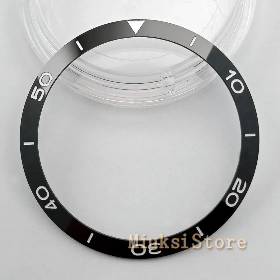 goutent 39mm Black/Blue Ceramic Bezel Insert Bezel Kit Accessories For