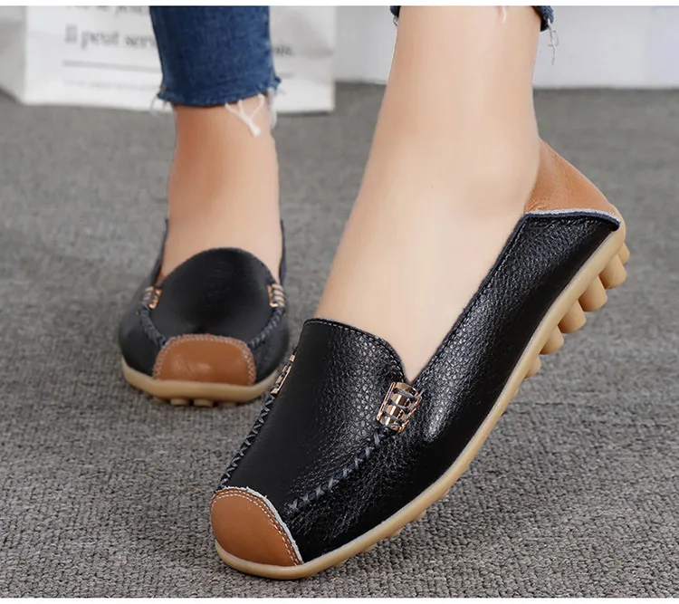 AH 3592 New Spring Autumn Genuine Women Flats Shoes - 5