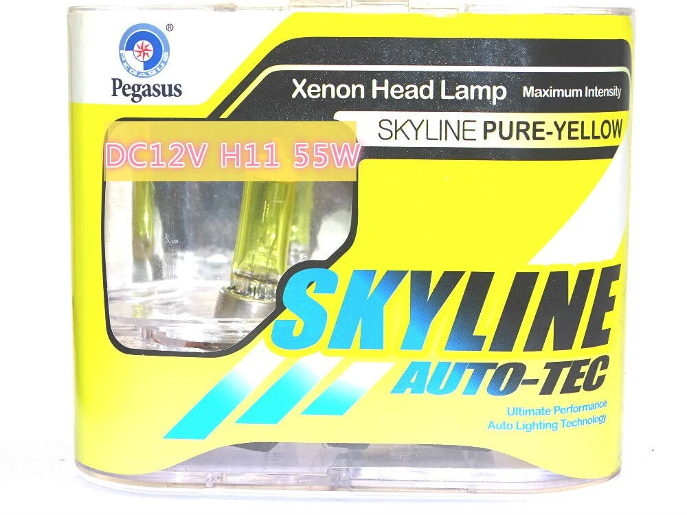 2pcs Car H11 55W 12V Headlight Halogen Bulbs Luminous Fog Lamp Lights 6000K CA 2pcs Car H11 55W 12V Headlight Halogen Bulbs Luminous Fog Lamp Lights 6000K CA