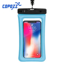COPOZZ 6 дюймов поплавок подушка безопасности водонепроницаемая сумка для плавания мобильный телефон Чехол сухой Чехол для дрейфующих серфинга треккинга сумки для дайвинга COPOZZ 6 дюймов поплавок подушка безопасности водонепроницаемая сумка для плавания мобильный телефон Чехол сухой Чехол для дрейфующих серфинга треккинга сумки для дайвинга