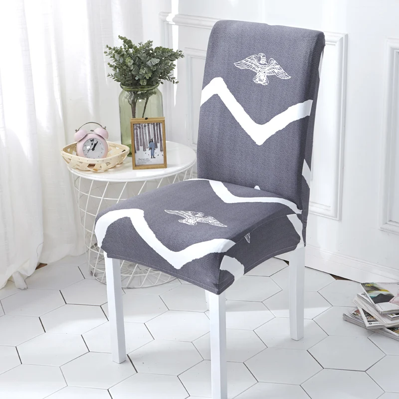 Monily 1 шт. барокко простой чехол на стул растягивающийся гибкий чехол на сиденье съемное синее Защитное приспособление на стул чехол для кухни семьи