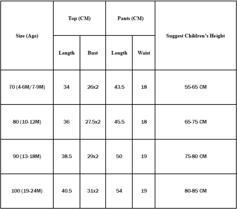 ؿ size chart