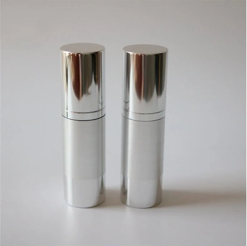 30ml silver airless vacuum pump bottle for lotion/emulsion/serum/liquid