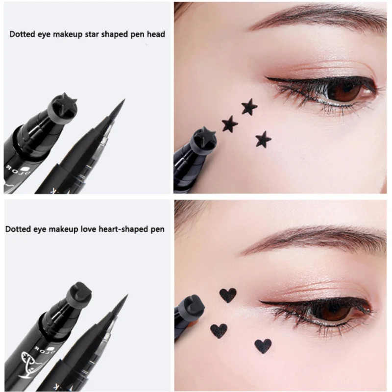 Stamp Eyeliner Double Head Design Long Lasting Waterproof Smudge Proof