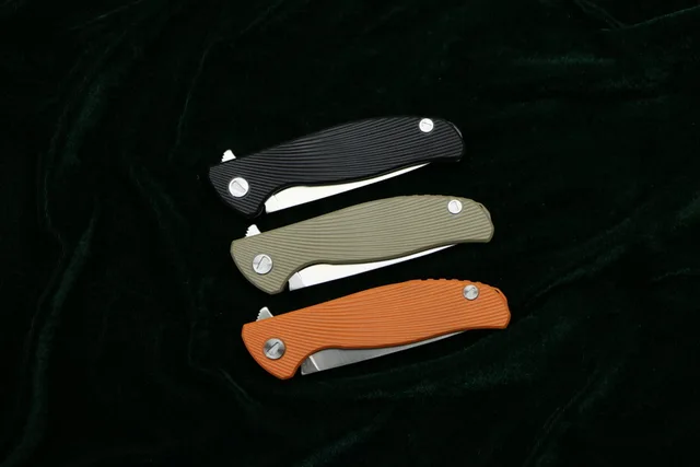 TIGEND Hati 95 Flipper folding knife D2 blade G10 + steel handle camping hunting outdoor survival pocket Kitchen knives edc tool 6