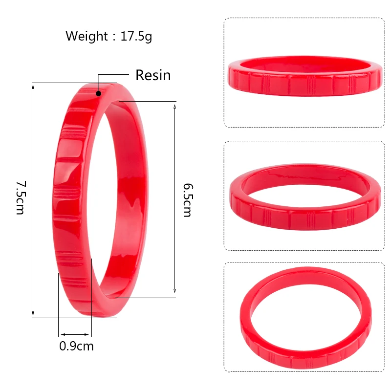 Classic Fashion Acrylic Cuff Engraved Bracelet Bangles Women White Resin Bangles Ladies Vintage Simple Bracelet Jewelry 2018 New (4)