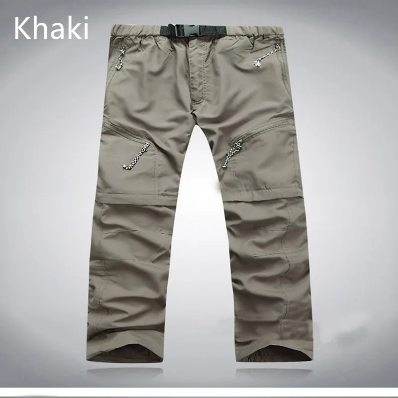 Men Quick Dry Outdoor Fishing Pants Removable Hiking&Camping Pants Male Summer Breathable Hunting&Climbing S-XXXL 4 Color hiking pants