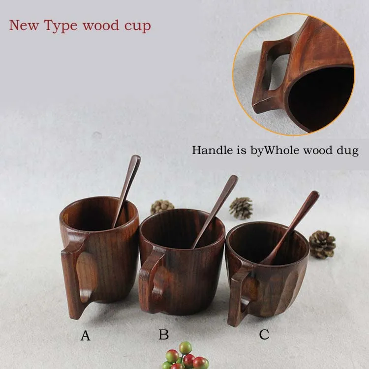 2015 New type Jujube wooden cup coffee mug creativ...