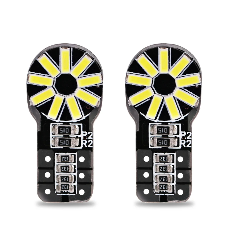 Автомобильные светодиодные лампы FISHBERG 2x Canbus T10 LED W5W 4014 SMD светильник 12 В для Ford Focus 2