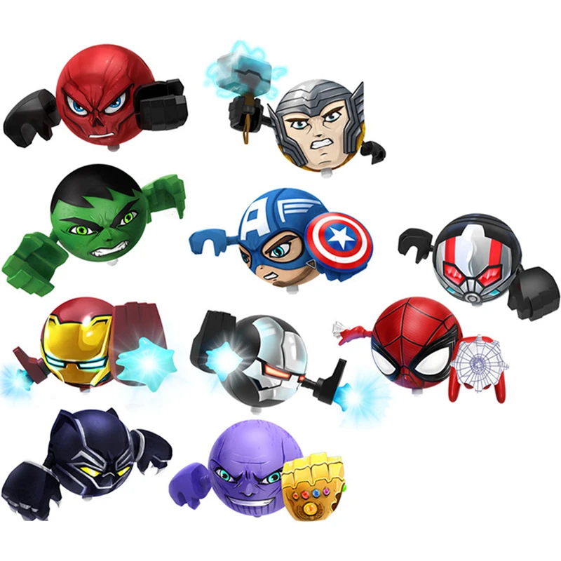 Marvel аниме периферийные игрушки для детей супергерой битва гироскопа Мстители креативный волчок танос Человек-Паук Игрушка Железный человек