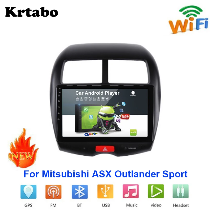 Perfect Car radio Android multimedia player For Mitsubishi ASX Outlander Sport Car touch screen GPS Navigation Support Carplay Bluetooth 0