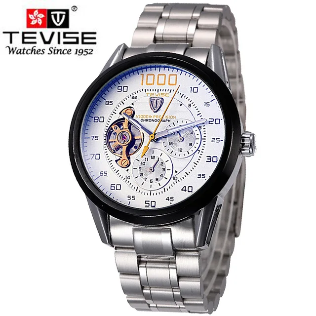 Relogio automatico masculino Tevise новый роскошный автоматические часы Для мужчин Tourbillon
