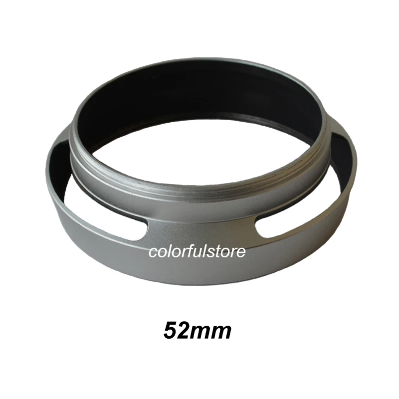 52 52mm Hollowed Hollow Camera Lens Lenses Hood Aluminum Alloy for