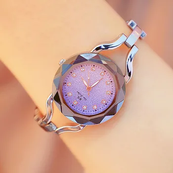 

High-end Link Watch Without Digital Rhinestone Scale Dial Gold Silver Rose Gold Surface Spiral Crown Fashion & Casual
