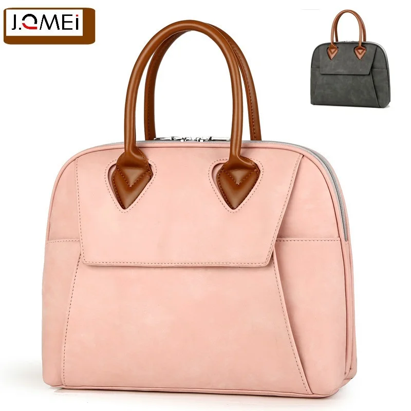 Новинка J. QMEI 13," 14" 15," водонепроницаемая модная вместительная женская сумка для ноутбука, качественная полиуретановая сумка через плечо для компьютера