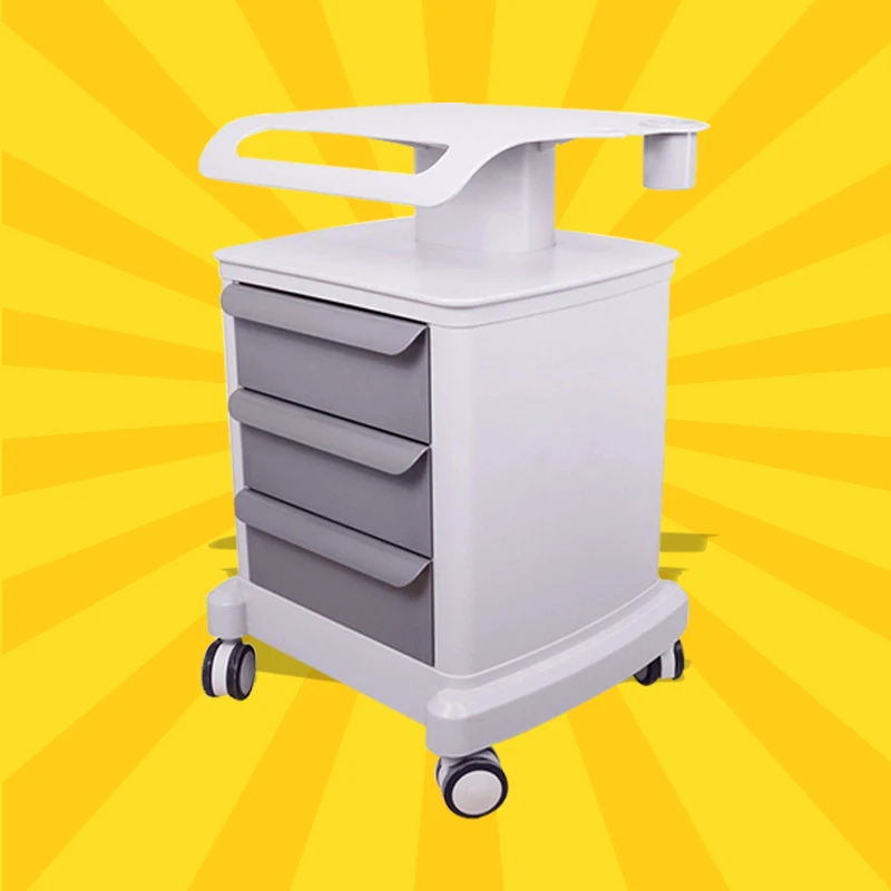 

Professional Trolley Roller Mobile Medical Cart with draws Assembled Stand Holder for Beauty Salon SPA HIFU Machine
