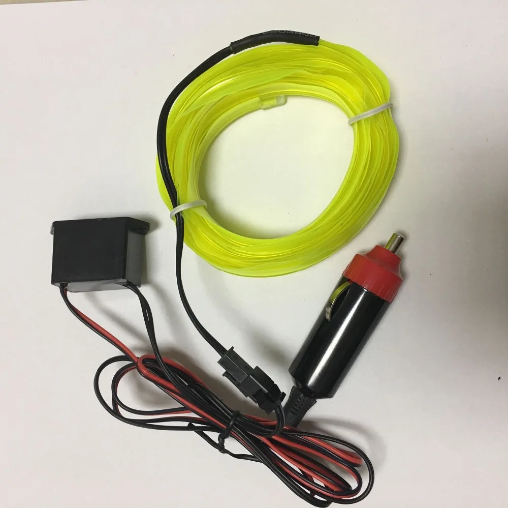 Гибкий неоновый кабель с 12 инверторами 2 3 мм в подарочной коробке|el wire with inverter|sewable