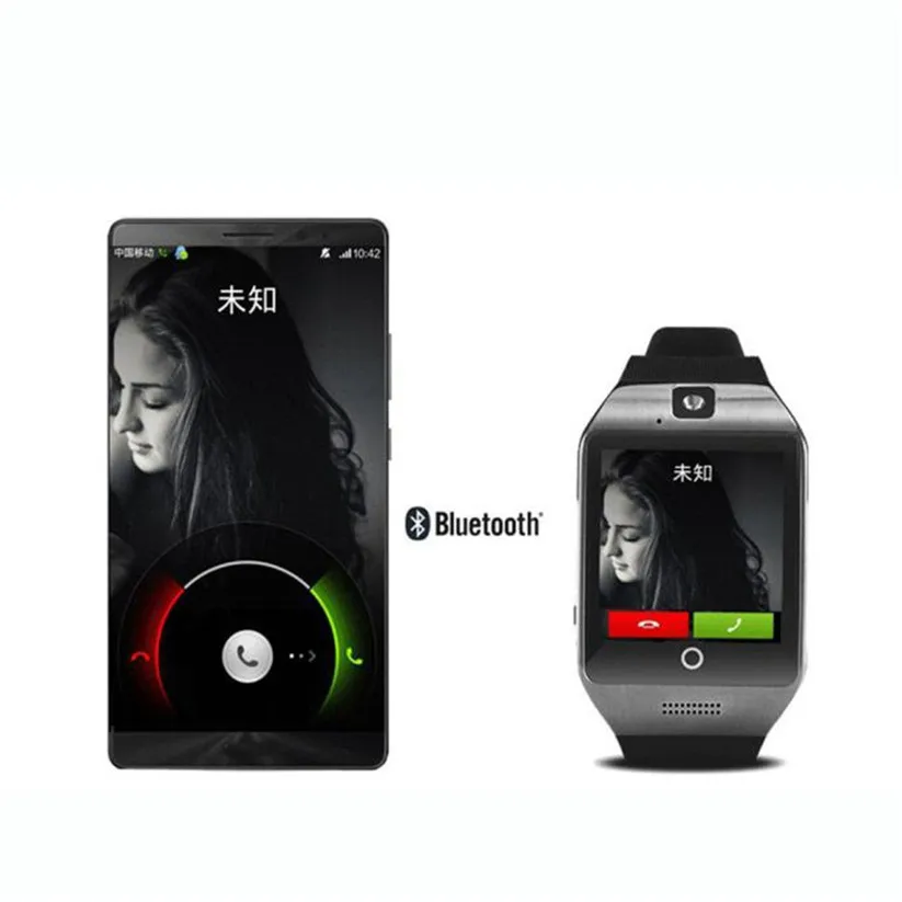 CARPRIE Смарт часы 2018 Q18 Bluetooth GSM камера TF карта телефон наручные для Android td0822 Прямая