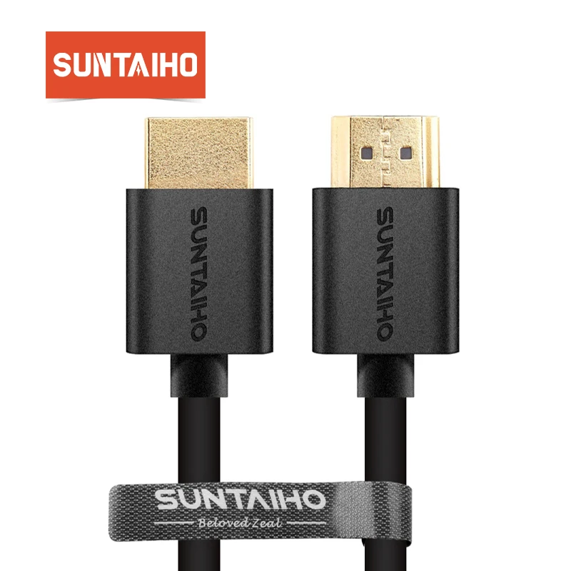 Suntaiho 9 футов 1 м, 2 м, 3 м, 5 м, 10 м высокоскоростной позолоченный штекер Male-Male HDMI кабель 1,4 версия w нейлоновая сетка 1080p 3D для HDTV XBOX PS3