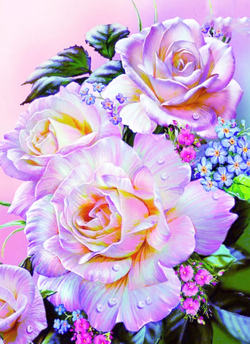 

A1629 Diamond Embroidery Home Decor Cross stitch Scenery Peony 100% Resin Tool dril Painting Cross Stitch Mosaic Needlework