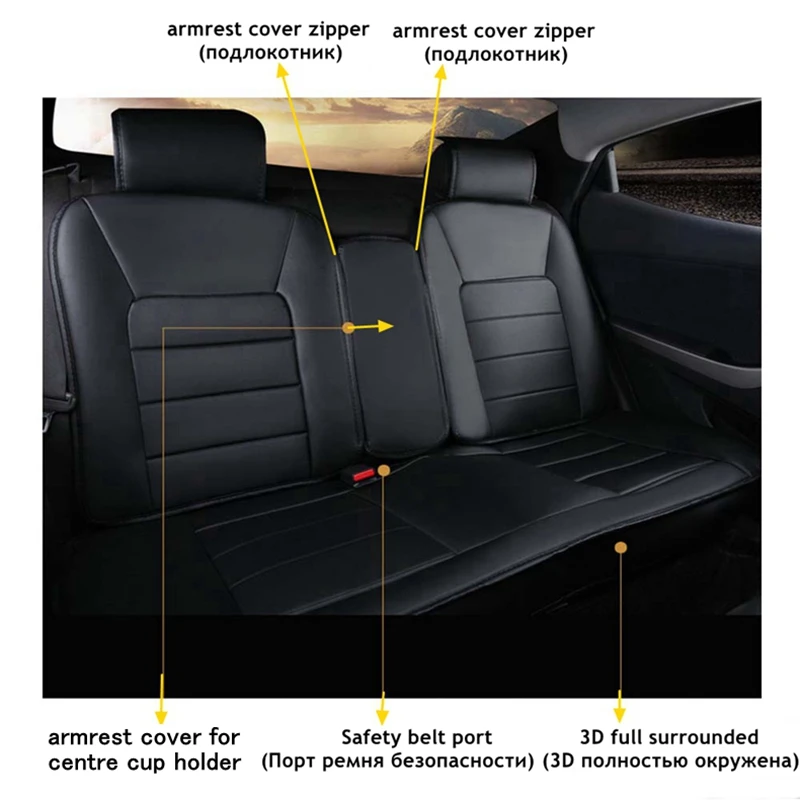 Чехол для автомобильного сиденья VW Volkswagen amarok touareg golf 7 6 4 5 polo passat b5 b6 gol tiguan santana bora