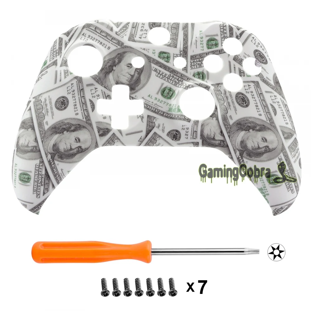 

$100 Cash Money Soft Touch Design Top Faceplate Replacement Shell for Xbox One X & One S Controller #SXOFS02