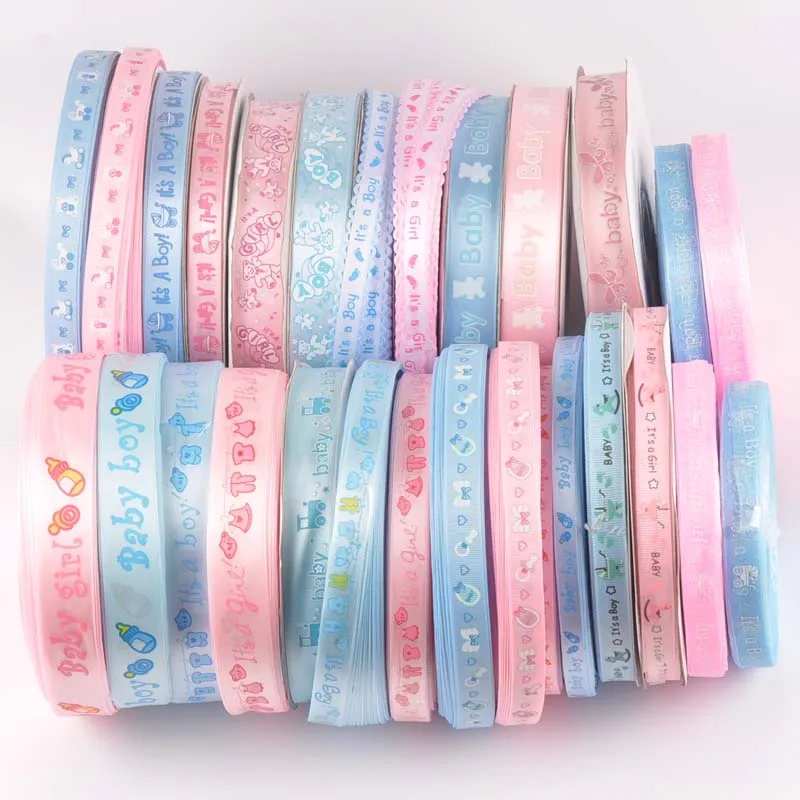 Baby Mix Pink/blue Ribbons For Crafts Sewing Decorative Trim Lace Set Box Bow DIY Accessories Gift Wrapping 6yard/lot ribbon decoration ribbon supplies wrapping ribbon sewing ribbon