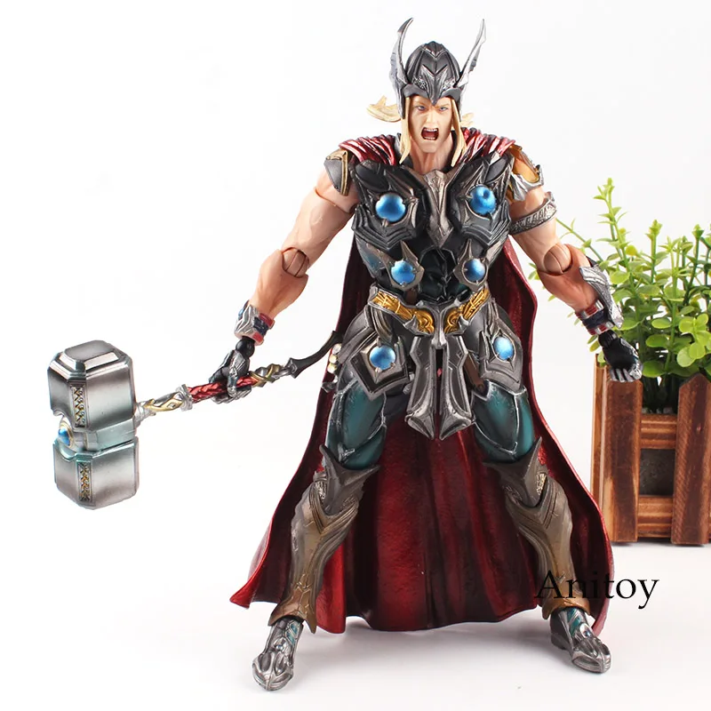 Marvel Universe Variant Play Arts Kai Figure Avengers Thor Action Figure Toy 26cm                                               