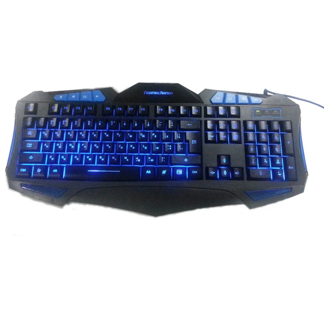 Russian Backlit Illuminate Gaming Keyboard Fighting Nation