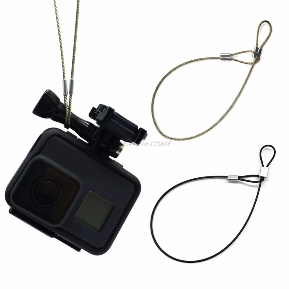 

Safety Strap Stainless Steel Tether Lanyard Wrist Hand 30cm For GoPro Camera New Electronics Stocks