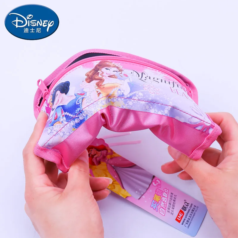  Disney Princess Pencil Bag Elementary School Korean Stationery Box Soft Pen Box Kindergarten Statio - 33050761455