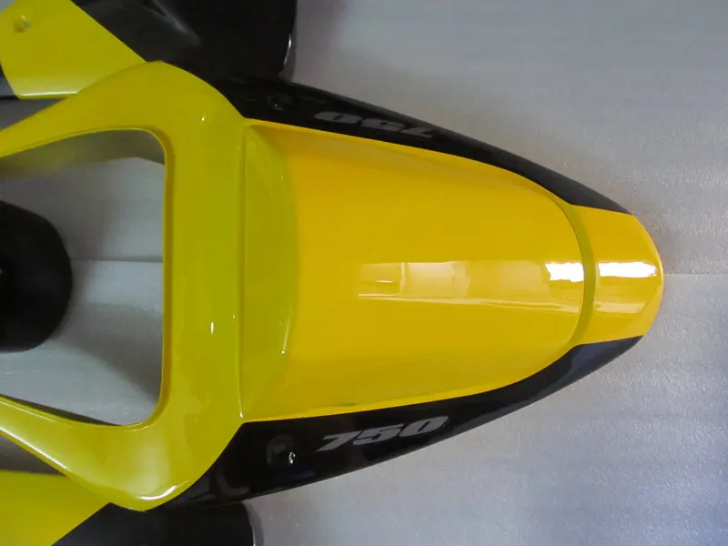Комплект обтекателей для мотоцикла GSXR600 750 K1 01 02 03 GSXR 600 GSXR750 2001 2002 2003 желтые