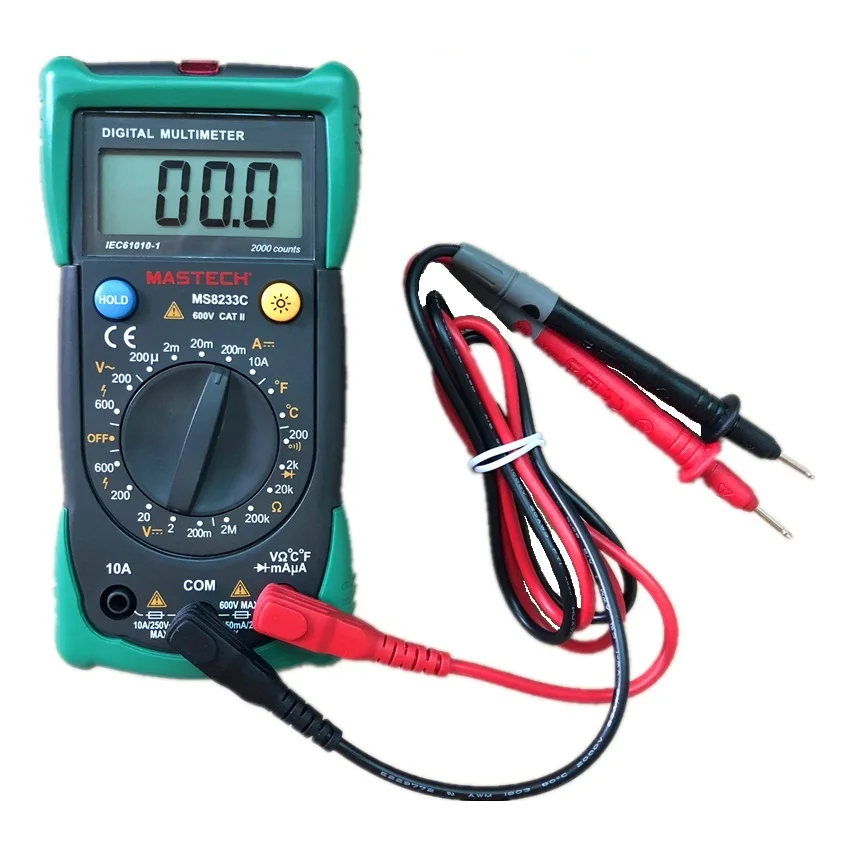 MASTECH MS8233C Professional Digital Multimeter DMM AC Voltage Meter .