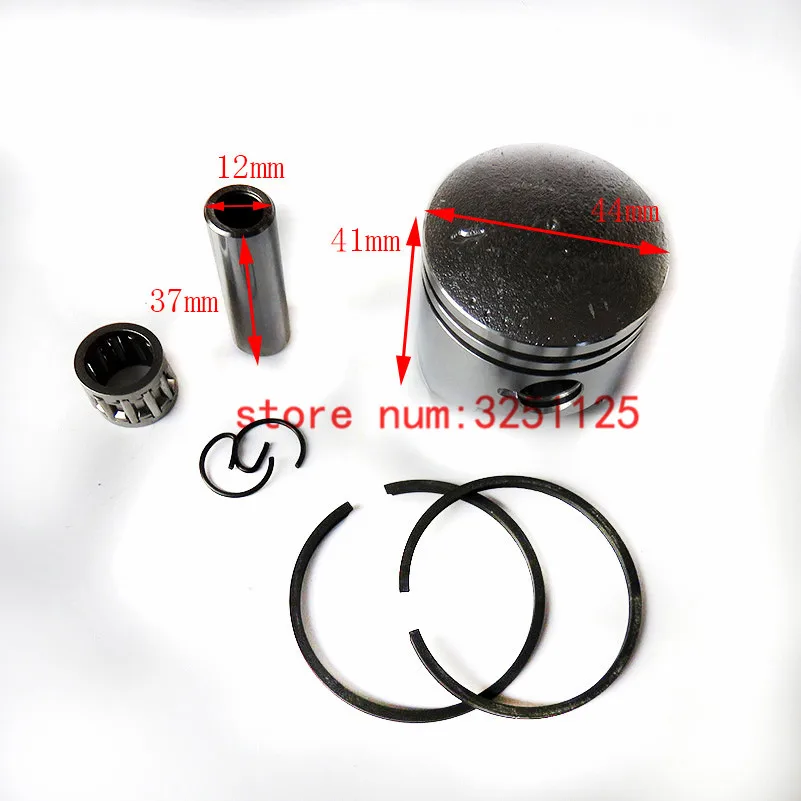 

Minimoto 44mm Piston 12mm Pin kit For 2 Stroke 49cc Engine Chinese Pocket Dirt Bike Mini Moto ATV Quad 4 Wheeler