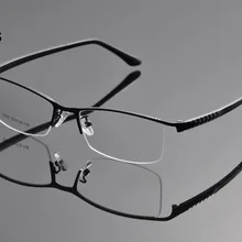 Deding мужской модный металл полуободок квадратная рамка для очков джентльмен прозрачные линзы деловые очки vidros para ho мужские s DD1177