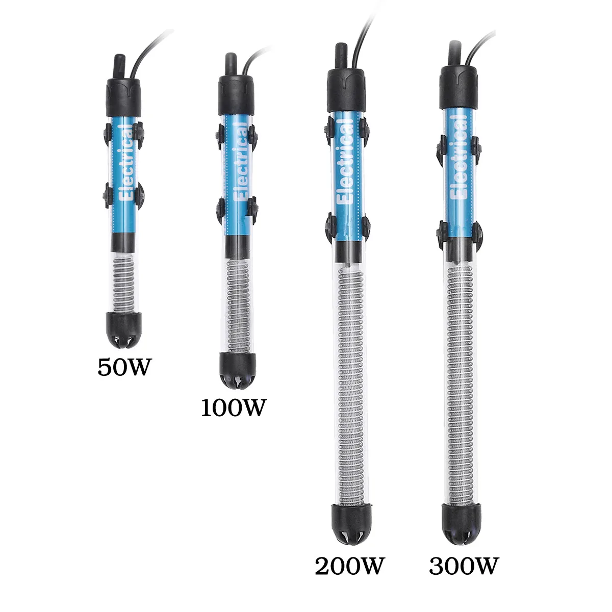 220 В 50 Вт/100 Вт/200 Вт/300 Вт мини погружной аквариумный нагреватель с регулируемой температурой аквариумный водонагреватель для аквариума