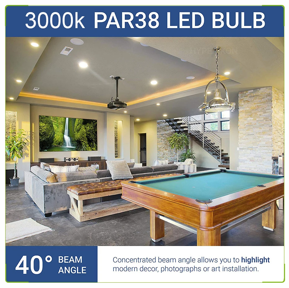 Água ao ar Lâmpada de Iluminação 20 w E27 Par38 Ip65 à Prova d' Livre Led Spot Light Bulb Ac85 265v Ampola Interior da Rgb Branco Quente Holofotes 10 Light Bulb AC85-265V Ampola Interior Da Lâmpada