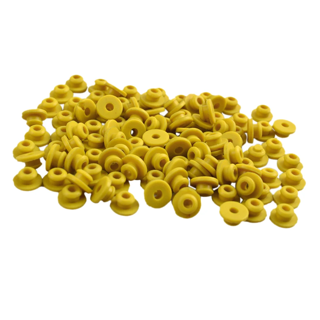 100 Pieces Soft Silicone Grommets Half Tattoo Pen Needle Eye Cushion Kit Supply, 3mm Inner Diameter, Tattooing Machine Parts Set