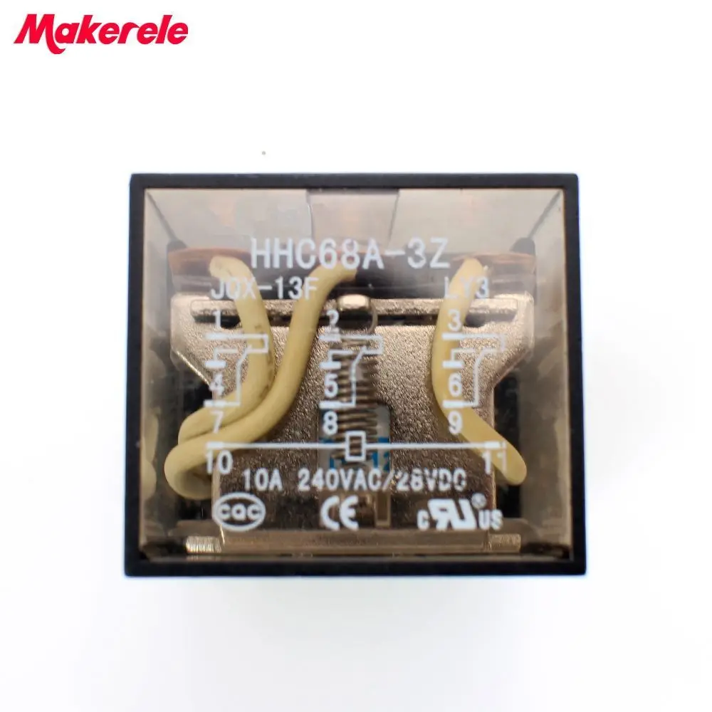 

HHC68A-3Z LY2 DC24V AC220V Coil 8 Pins Power Electromagnetic Relay
