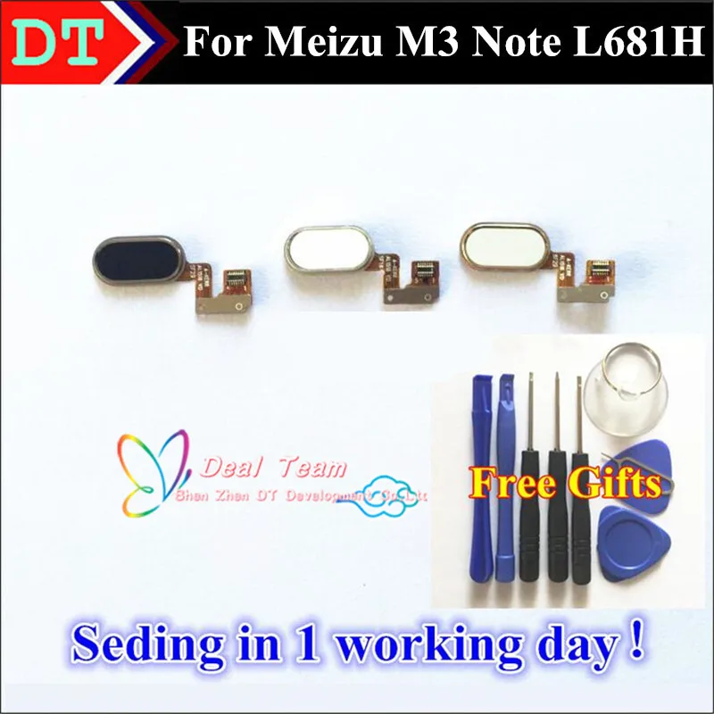 

High Quality New Home Button Key Replacement For Meizu M3 Note L681H Cell Phone and Tools