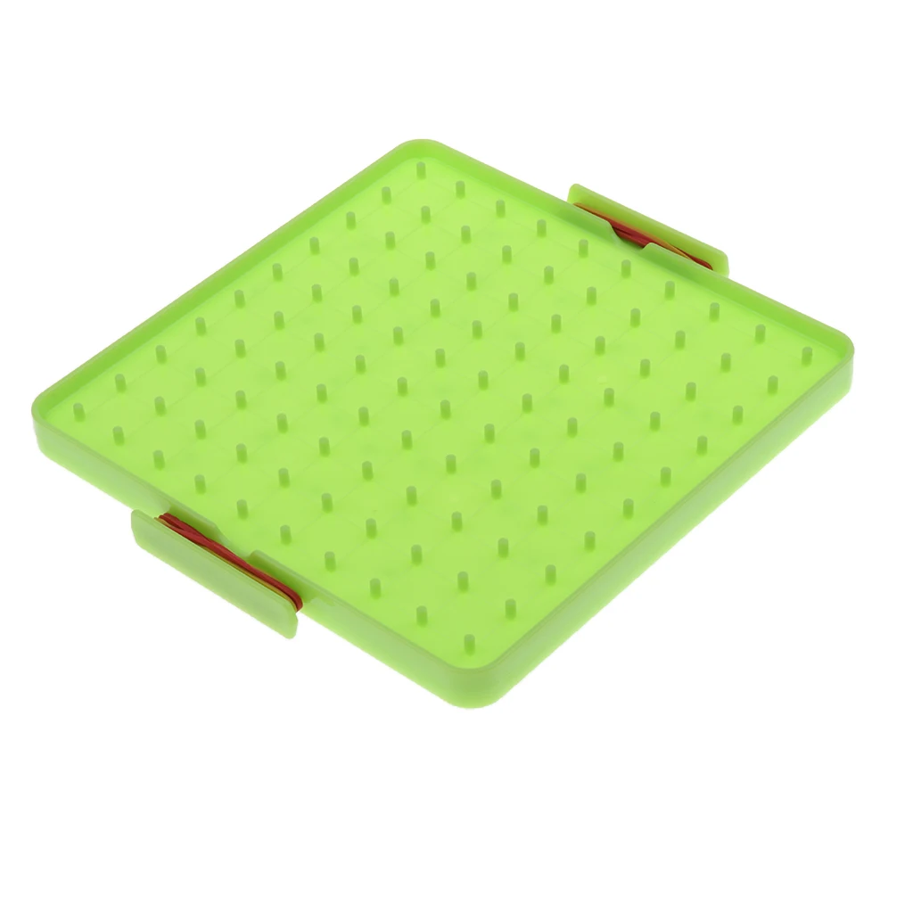 4 Colors Plastic Nail Board Plate Primary Mathematics Teaching Tool for Children Kids Early Education Math Toy