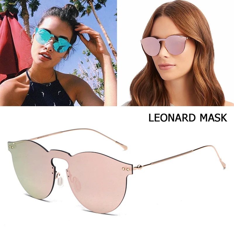 

JackJad 2017 New Fashion Rimless Round LEONARD MASK Style Sunglasses Women Cool Design Sun Glasses Oculos De Sol Feminino S30053