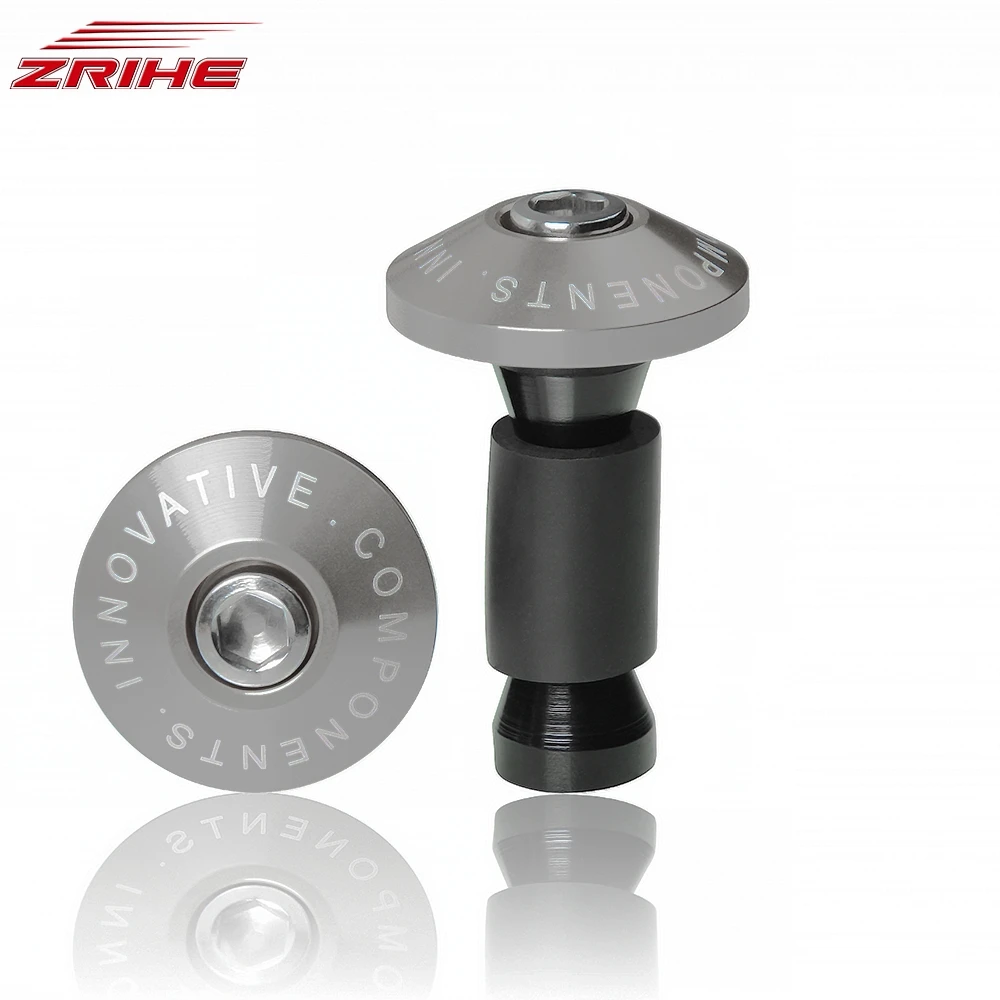 Для Suzuki GSX-R GSXR 125 150 600 750 1000 1100 GSX1100F SV 650; SF; сезон осень-зима RMZ250 DR250R мотоцикл 22 мм руле шапки заканчивается Вилки - Цвет: Gray